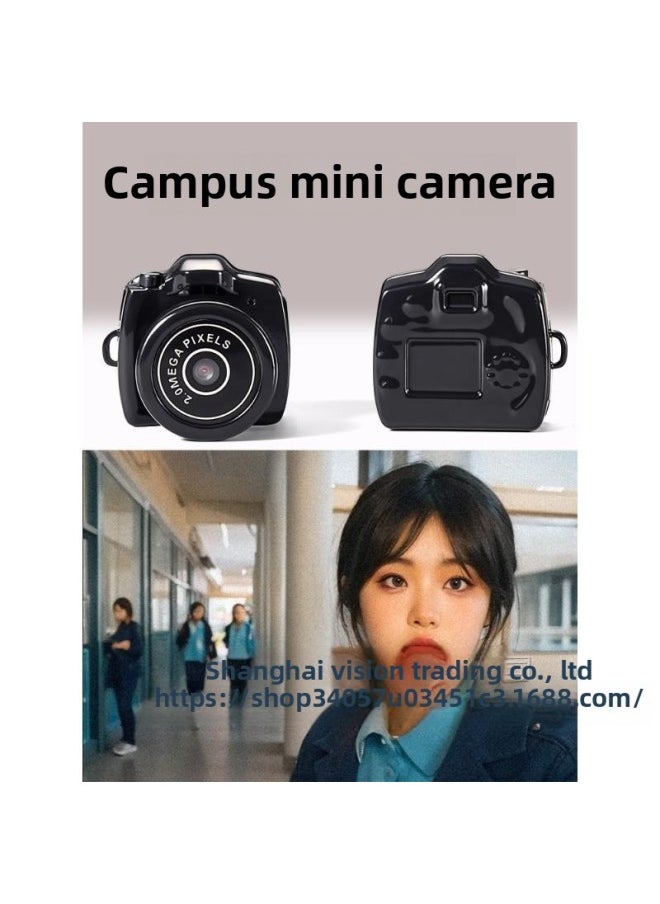 Generic Mini Digital Camera Campus Mini HD Portable Small Student Party Portable Card Machine Gift For Boys And Girls-Body Color:[gift Gift Bag] Single Camera (you Need To Bring Your Own Memory Card And Card Reader) (can Record And Transmit Mobile Phones)  - Image 2