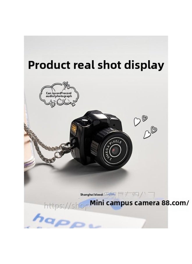 Generic Mini Digital Camera Campus Mini HD Portable Small Student Party Portable Card Machine Gift For Boys And Girls-Body Color:[gift Gift Bag] Single Camera (you Need To Bring Your Own Memory Card And Card Reader) (can Record And Transmit Mobile Phones)  - Image 5