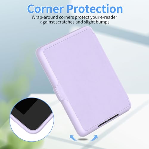 Sanyetral Premium PU Protective Case with Auto Wake/Sleep Function, Incompatible with Remarkable Nokia TCL -Purple - Image 3