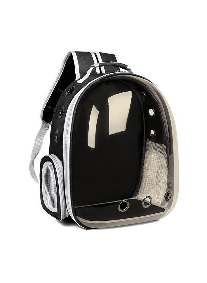 Generic Transparent Pet Backpack | Portable Pet Carrier | Comfortable & Breathable Cat Backpack | Maximum Load 7kg | Perfect Travel Companion for Pets  - Image 1