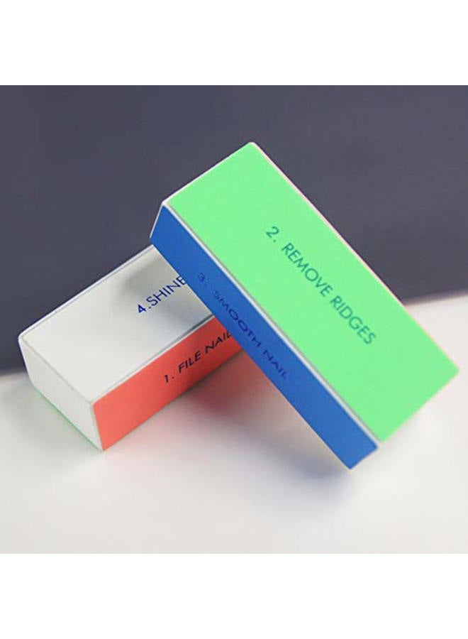 MauSong 5pcs Nail Art Shiner Buffer 4 Ways Polish Sanding File Block Manicure Product - Image 3