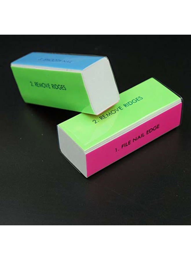 MauSong 5pcs Nail Art Shiner Buffer 4 Ways Polish Sanding File Block Manicure Product - Image 4