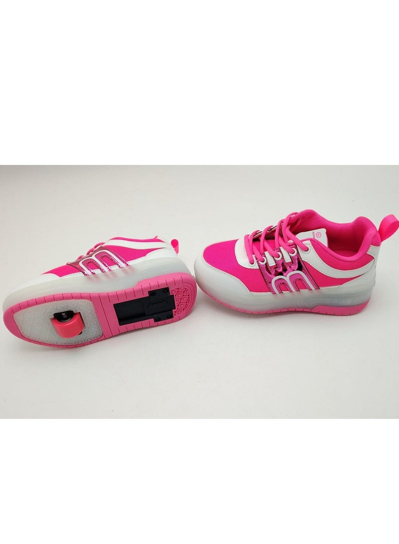 Top Gear Kids Roller Skate TG 9003 – 2-in-1 with LED Light, PVC Wheels, Rubber Sole, Canvas Material – Fun & Stylish Skating for Kids - Image 2