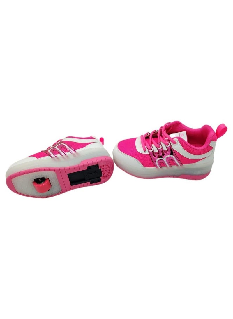 Top Gear Kids Roller Skate TG 9003 – 2-in-1 with LED Light, PVC Wheels, Rubber Sole, Canvas Material – Fun & Stylish Skating for Kids - Image 3
