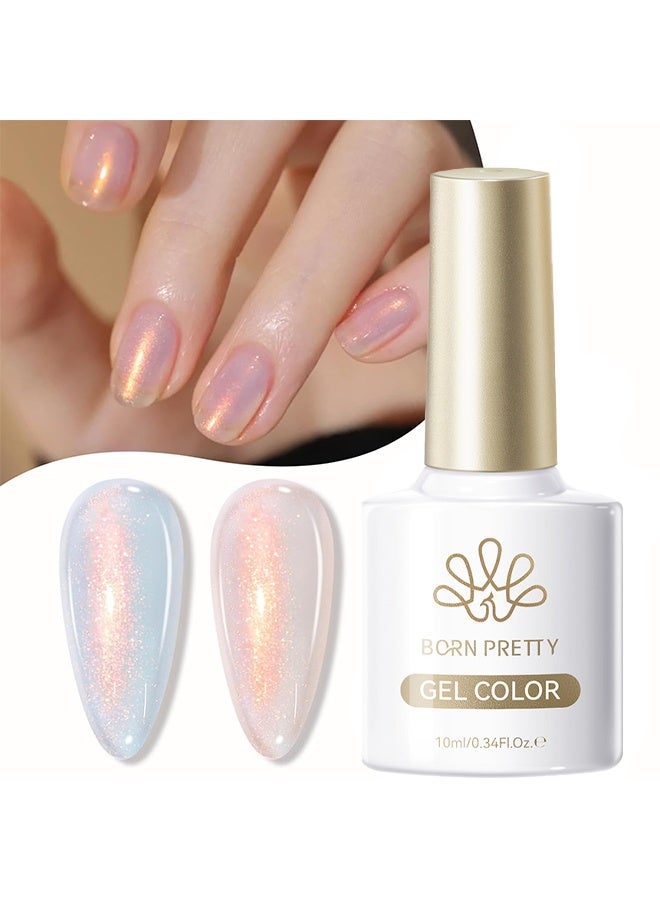 Born Pretty Gel Color, Aurora Gel Nail Polish Shimmer Glitter Iridescent Spring Summer Gel Polish Nail Art Manicure DIY At Home 10ml - Image 1