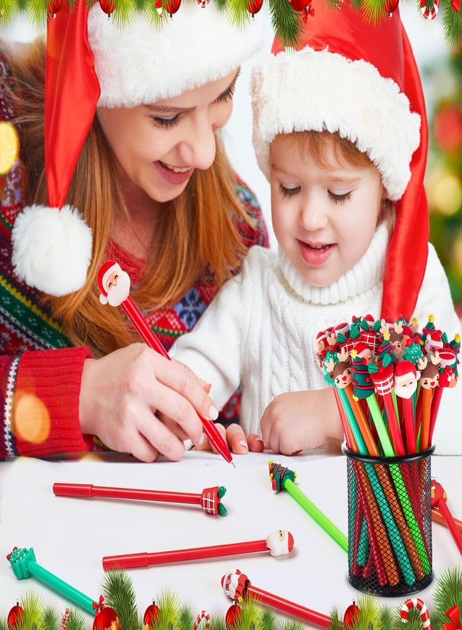 ZHBDMGK Christmas Pens Bulk for Kids, 35Pcs Cartoon Gel Ink Pen with Black Ink for Teacher Students School Christmas Party Gifts - Image 5