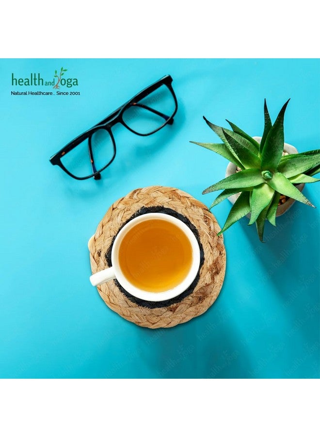 HealthAndYoga Handmade Aesthetic Jute Coaster Set for Cups - 4 pcs Set - 100% Eco Friendly Ethnic Craft Table Decor - Image 3