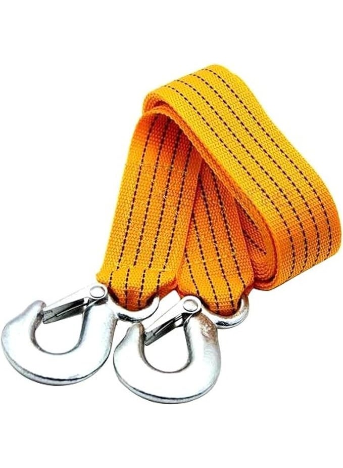 Heavy-Duty Steel Wire Towing Rope - High-Strength Emergency Recovery Cable with Reinforced Safety Hooks - Professional Hauling Wire for Cars and SUVs - Image 1