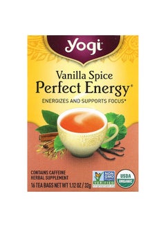Yogi Tea Yogi Tea, Perfect Energy, Vanilla Spice, 16 Tea Bags, 1.12 oz (32 g)  - Image 1