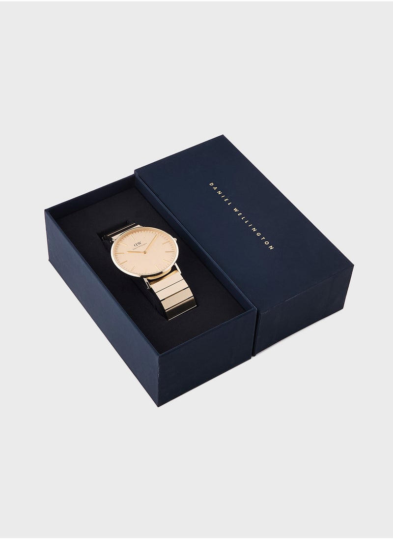 DANIEL WELLINGTON Classic 40mm Piano Gold Watch  - Image 5