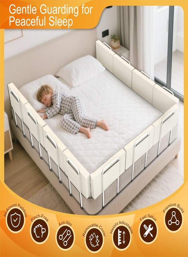 goodleben Bed Rail for Toddlers, Adjustable Baby Bed Rail Guard for Twin and Full Size Beds, Bed Safety Rails for Children with Non-Slip Base, Removable Washable Cover, Easy Installation (1 Pack) - Image 4