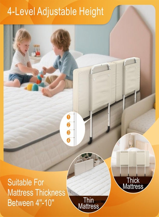 goodleben Bed Rail for Toddlers, Adjustable Baby Bed Rail Guard for Twin and Full Size Beds, Bed Safety Rails for Children with Non-Slip Base, Removable Washable Cover, Easy Installation (1 Pack) - Image 3
