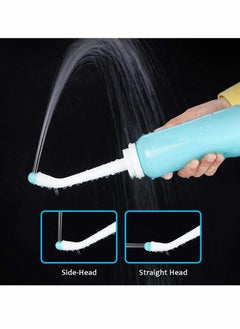 KASTWAVE Portable Travel Bidet 500ml/17oz Portable Bidet for Toilet Handheld Postpartum Perineal Cleansing Childbirth Cleaner - for Outdoor, Camping, Travling, Personal Hygiene for Women (Blue)  - Image 2