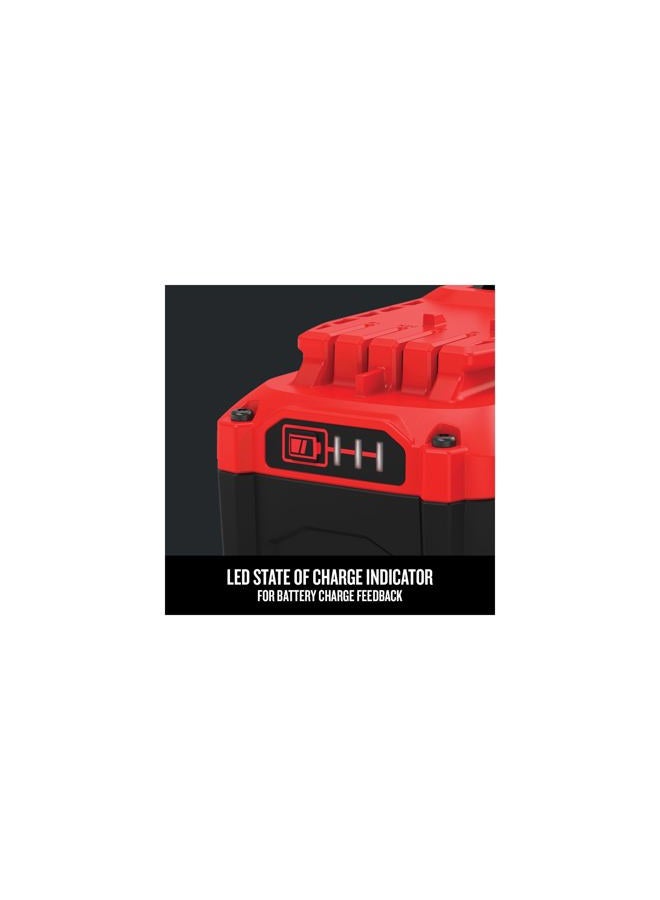CRAFTSMAN بطارية وشاحن CRAFTSMAN V20، لمجموعات أدوات الطاقة والأدوات الخارجية، 4.0 Ah، بطارية ليثيوم أيون (CMCB204-CK) - Image 5