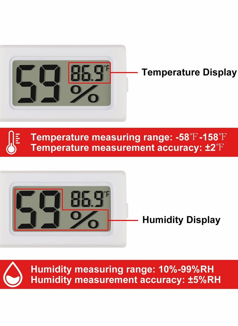Generic - Mini Digital Thermometer Hygrometer with Probe, LCD Display for Temperature and Humidity Measurement, 2-Pack - Image 1