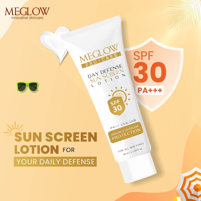 MEGLOW Meglow Skincare Combo Pack of 2  Meglow ProCare Day Defense Sunscreen lotion withSPF 30 PA with Meglow BB Cream  Sun Protection  Everyday Makeup Look  For All Skin Types - Image 4