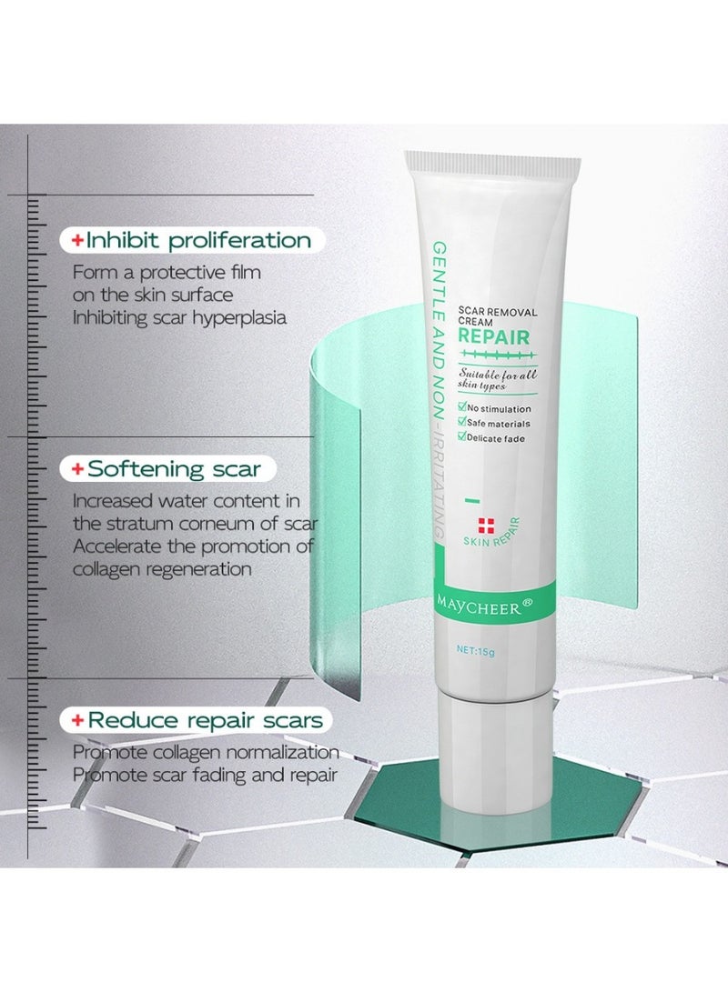 MAYCHEER Professional Scar Treatment - Reduces Appearance of Scars, Stretch Marks & Discoloration - Image 3