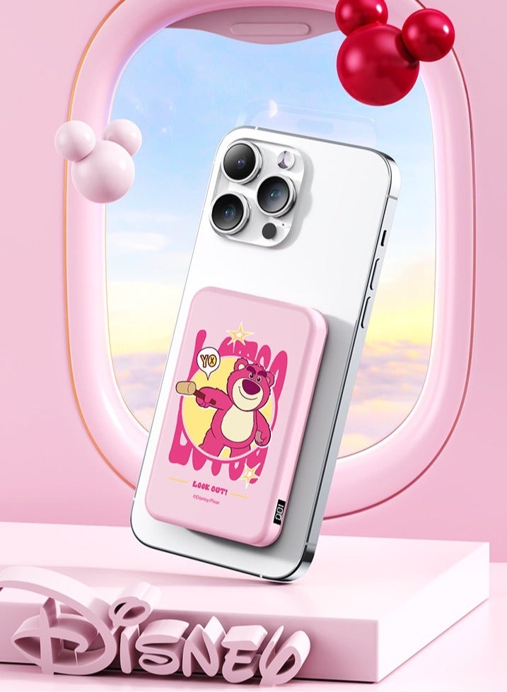 ديزني باور بانك ديزني 10000 مللي أمبير في الساعة فائق النحافة، شحن مغناطيسي لاسلكي، صغير الحجم وقابل للحمل، شحن سريع بقوة 15 وات، ماج سيف - Image 5