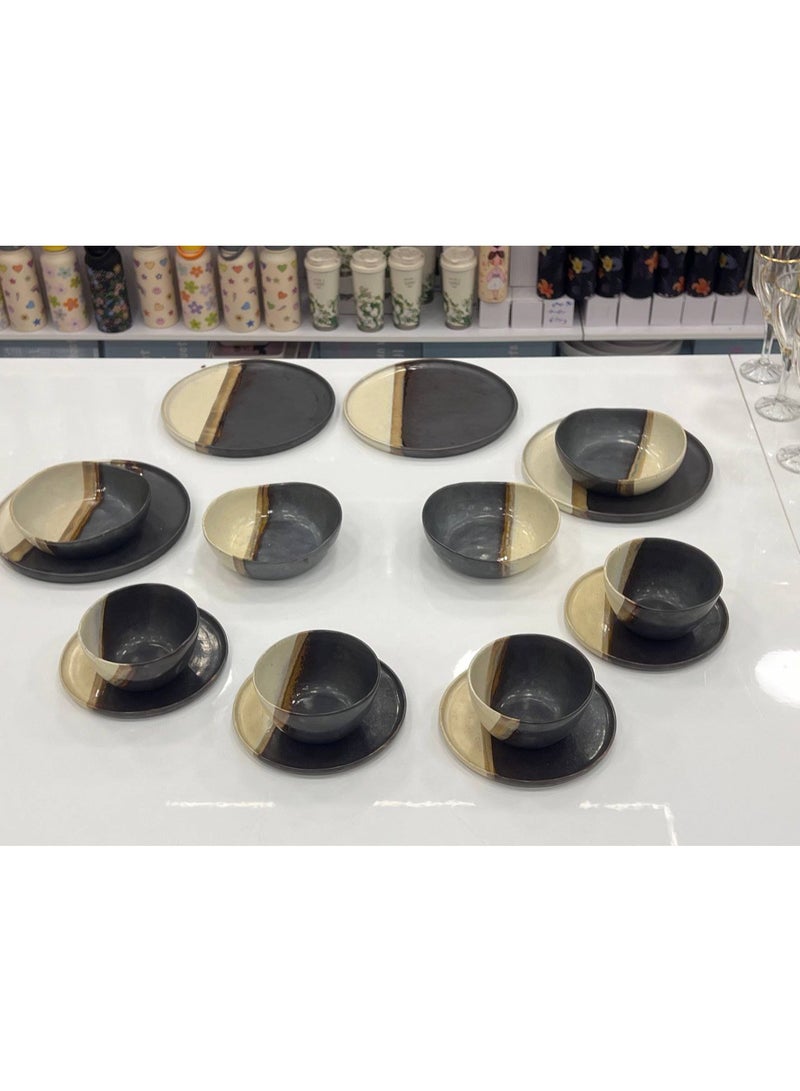 16-piece porcelain dinner set - Image 1