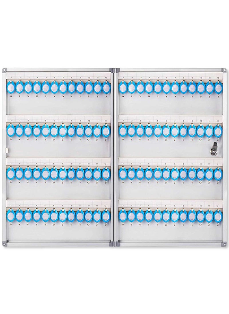 FIS FIS Key Box Aluminium B1096, 603x393x63mm Size, Capacity 96 Keys-FSKCW-B1096  - Image 2