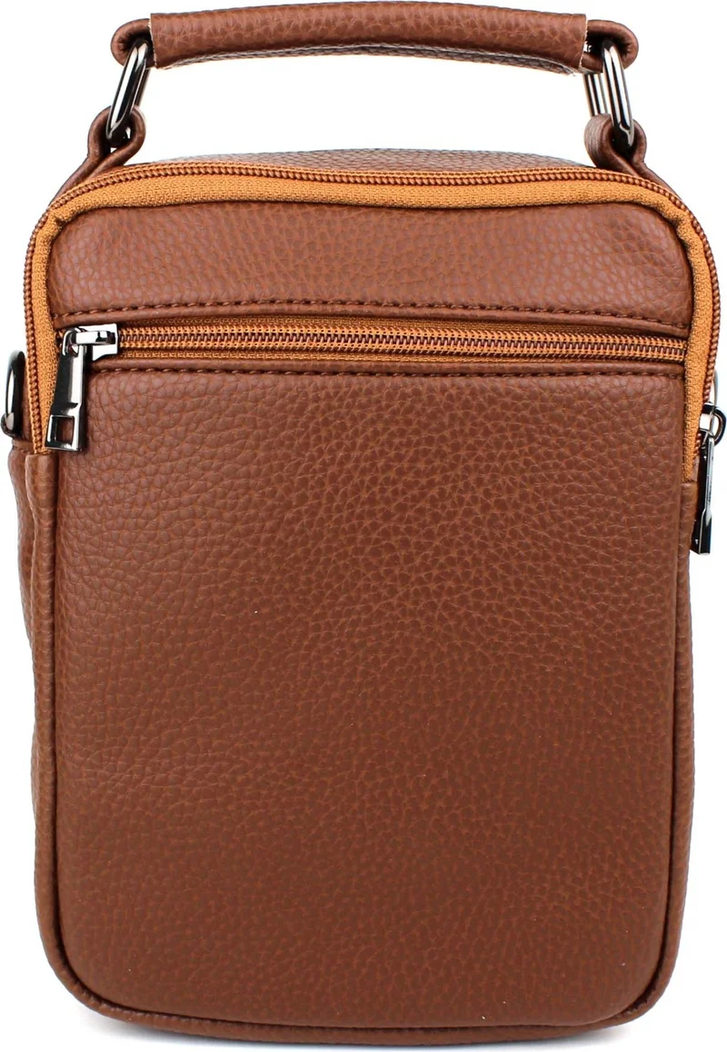 ديرسي كلوب Men's Multi-Compartment Hand and Shoulder Bag with Brown Shoulder Strap