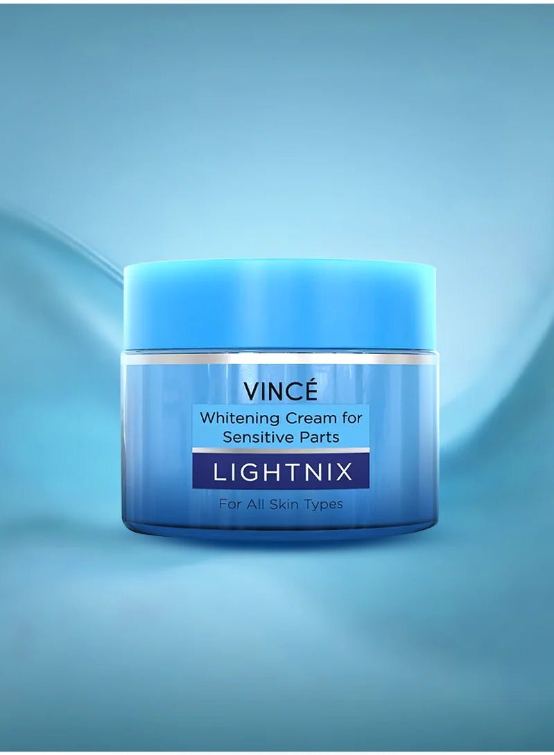 فينس كريم تبييض للمناطق الحساسة - يفتح ويضيء المناطق الداكنة بلطف - تحت الإبطين والركبتين والمرفقين والرقبة والفخذين الداخليين والمزيد - يرطب ويوحد لون البشرة، 50 مل - Image 2