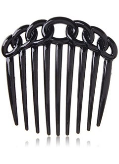 CARAVAN 9 Teeth Chain Like Design Black French Twist Comb 0.5 Ounce  - Image 2