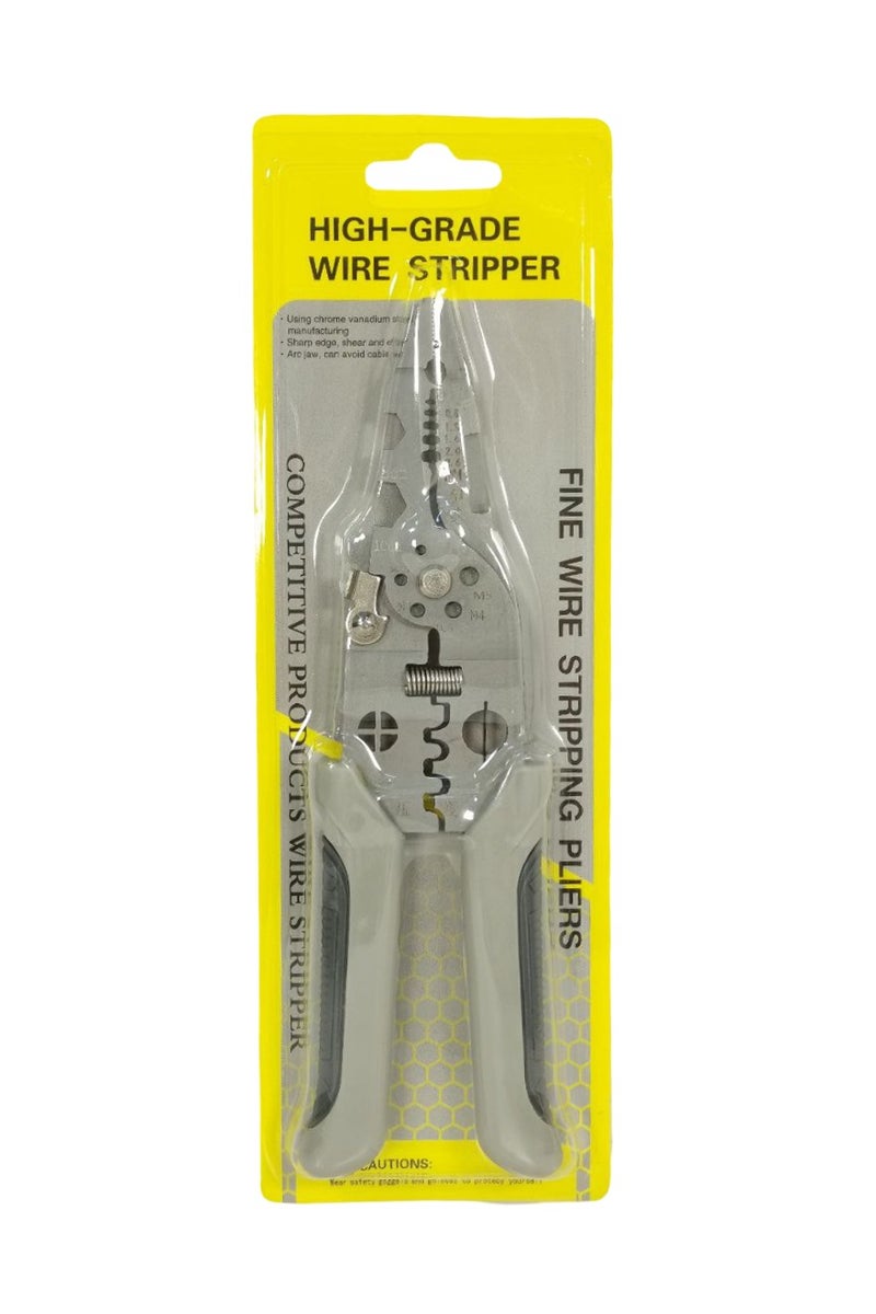 High-Grade Wire Stripper Tool, Multi-Function Pliers with Wire Stripping, Cutting, Crimping, and Looping Features, Rubber Coated Handles, Precision for Electrical Work - Image 2