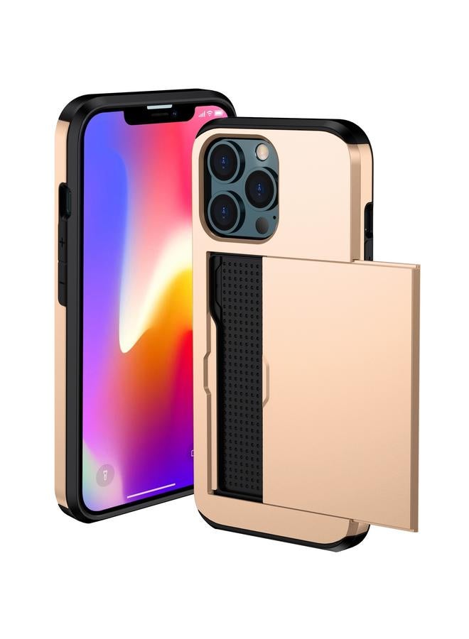 S-TOP Case For iPhone 14 Plus Shockproof Armor Protective Phone Case with Slide Card Slot - Image 2