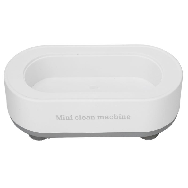 Ultrasonic Jewelry Cleaner Machine Automatic High Frequency Vibration Portable Ultrasonic Cleaner for Home White - Image 2