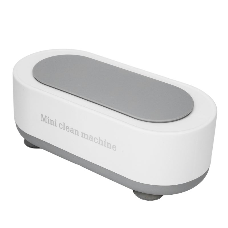 Ultrasonic Jewelry Cleaner Machine Automatic High Frequency Vibration Portable Ultrasonic Cleaner for Home White - Image 3