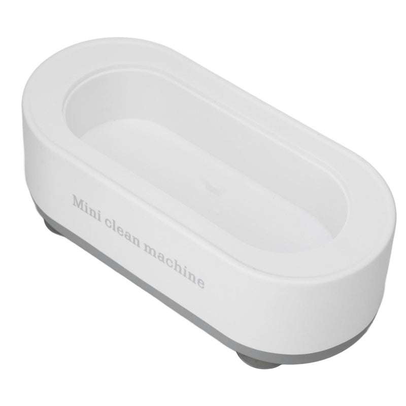 Ultrasonic Jewelry Cleaner Machine Automatic High Frequency Vibration Portable Ultrasonic Cleaner for Home White - Image 4