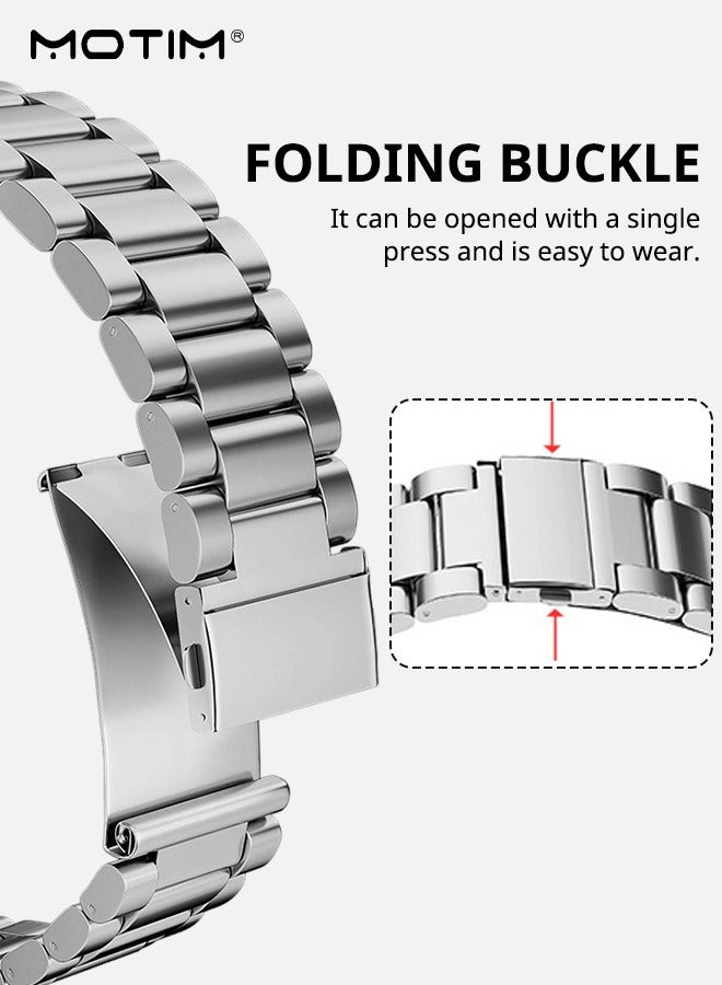 Motim Stainless Steel Apple Watch Band 49mm 46mm 45mm 44mm 42mm Women men, Sport Strap Replacement WristBands for iWatch SE SE2& Series 11/10/9/8/7/6/5/4 Ultra 2 - Image 2