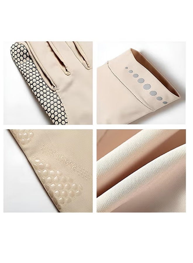 Ladies' ice silk glovesSummer outdoor sun protection, short and thin ice silk, anti-slip driving, cycling and breathable sports gloves - Image 5