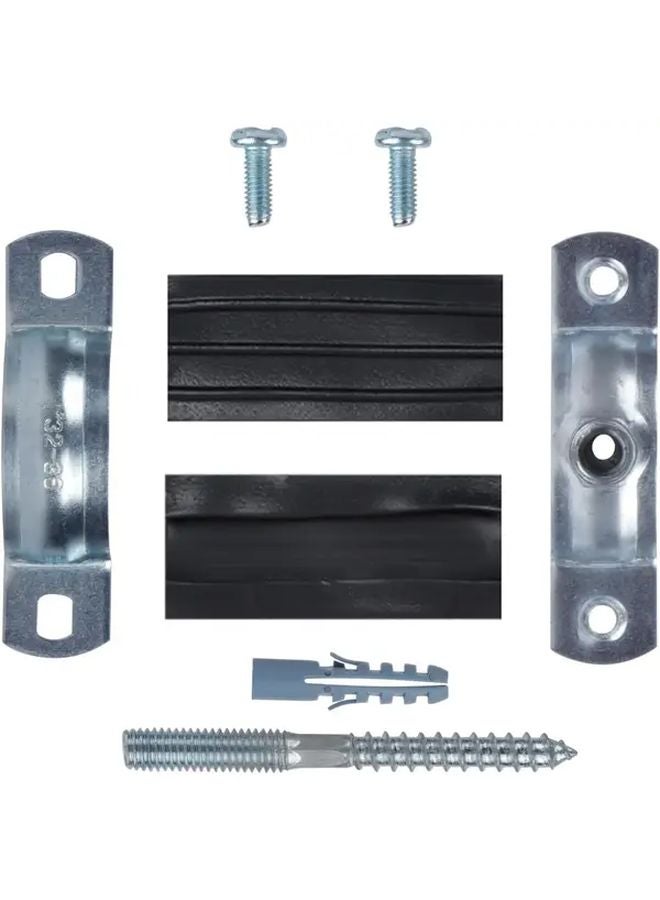 5pcs Heavy Duty Galvanized Iron Pipe Hangers Adjustable Split Ring Clamp Bracket - Image 4