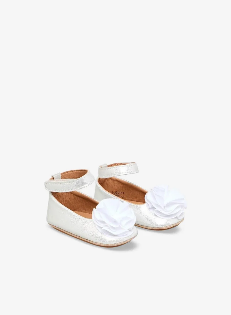 Barefeet Ballerina Shoes with Floral Accent