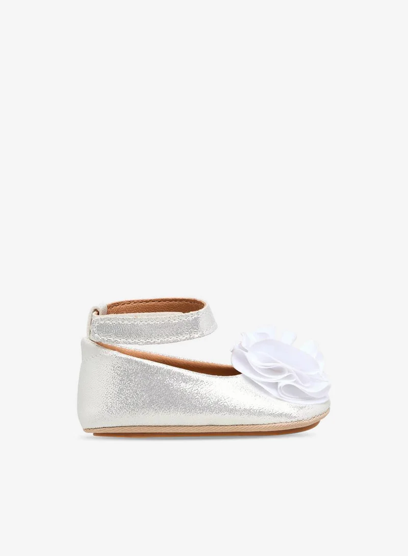 Barefeet Ballerina Shoes with Floral Accent