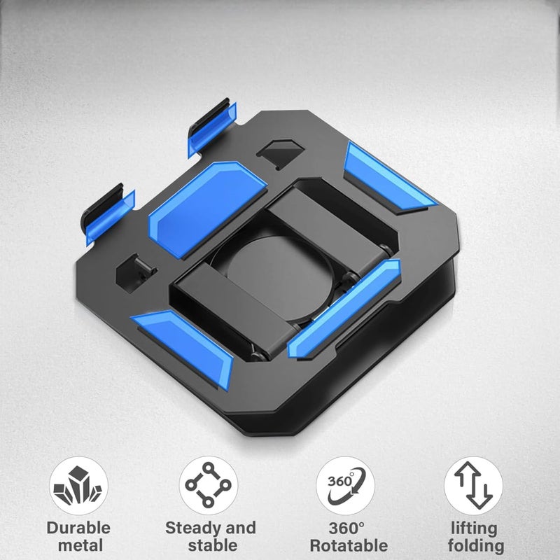 GadgetBite 360° Rotating Aluminium Tablet Stand, Multi-Angle Adjustable Holder, Desk Mount Compatible with iPad Pro/Air/Mini, Samsung Galaxy Tab, Lenovo Pad & More - Silver - Image 4