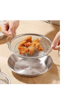 Generic Stainless Steel Round Oil Strainer and Cooking Food Cooling Rack 25cm H  - Image 2