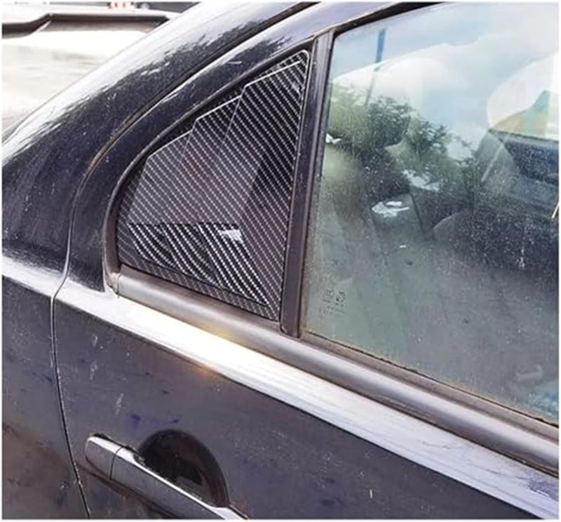 DEMULAX Carbon Fiber Rear Window Louver Cover for Lancer EX X EVO - Image 3