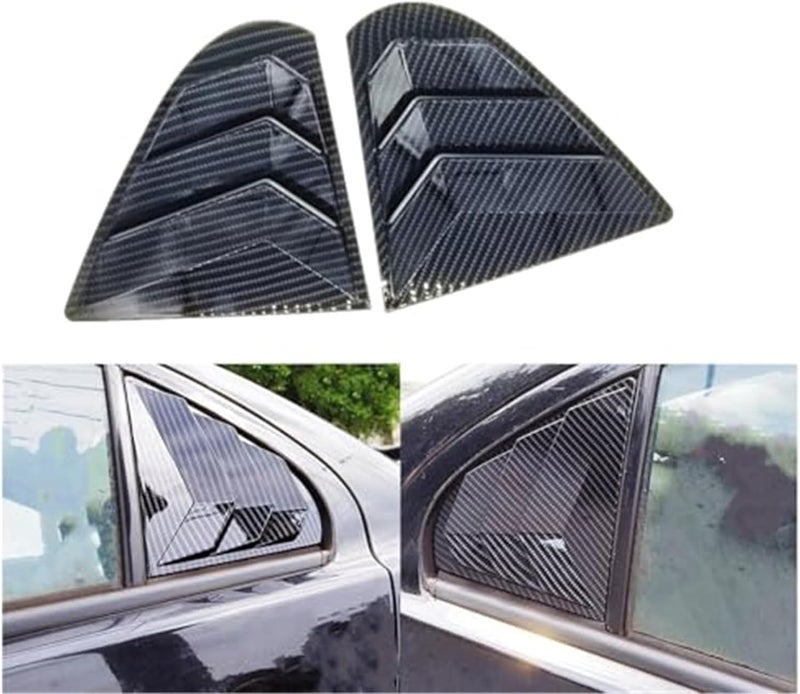 DEMULAX Carbon Fiber Rear Window Louver Cover for Lancer EX X EVO - Image 4