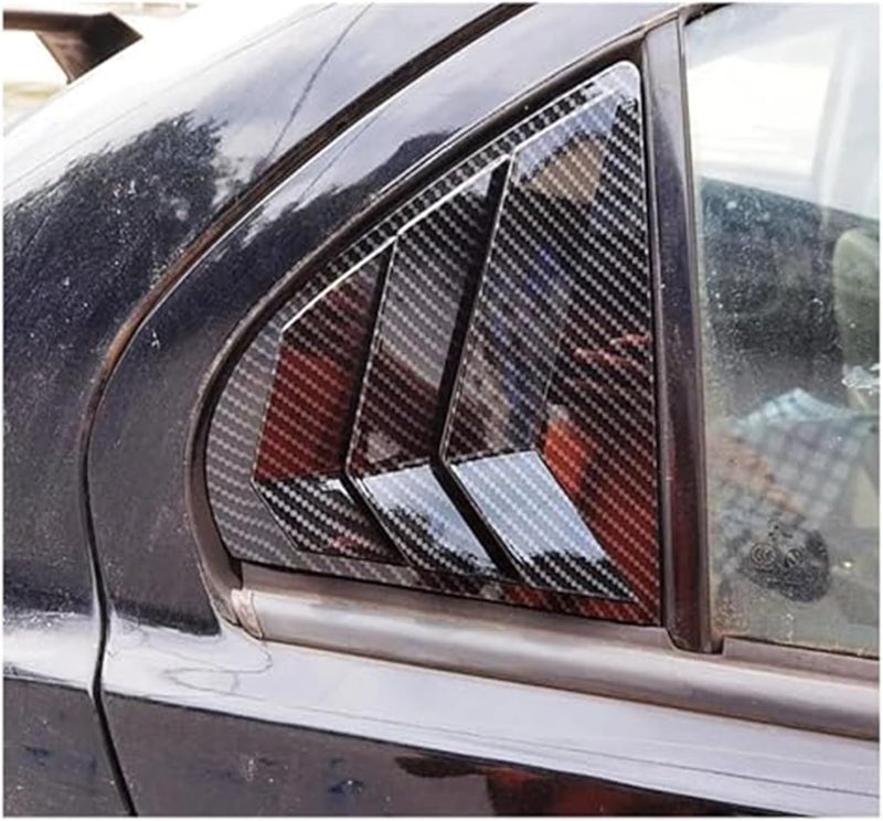 DEMULAX Carbon Fiber Rear Window Louver Cover for Lancer EX X EVO - Image 5