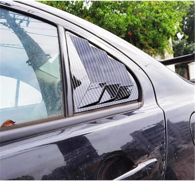 DEMULAX Carbon Fiber Rear Window Louver Cover for Lancer EX X EVO - Image 2