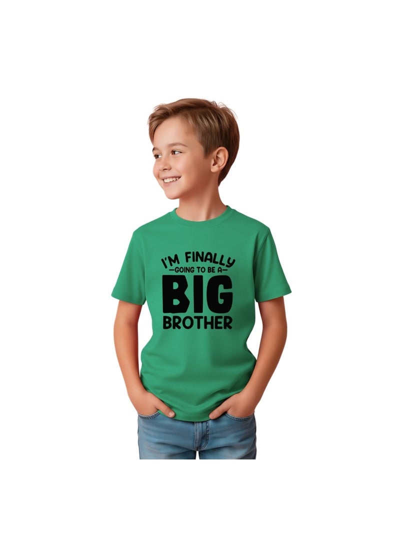 PRINTSHOP4ME Big Brother Kids Boys T-Shirt - Round Neck, Short Sleeve, Soft and Comfortable Tshirt - Big Brother Announcement Tee for Boys with Fun Big Brother Design - Image 3