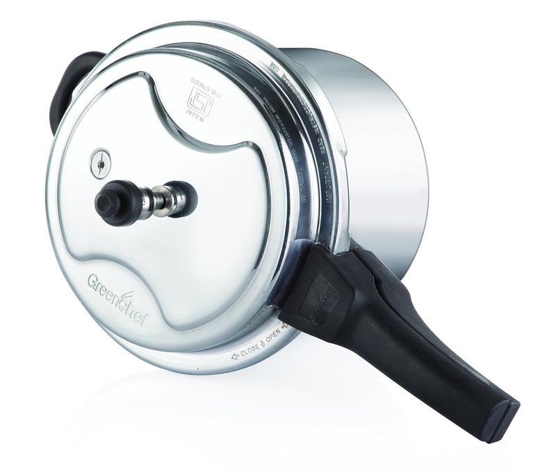 Greenchef Namo Aluminium Outer Lid Pressure Cooker 3 Litres Silver - Image 2