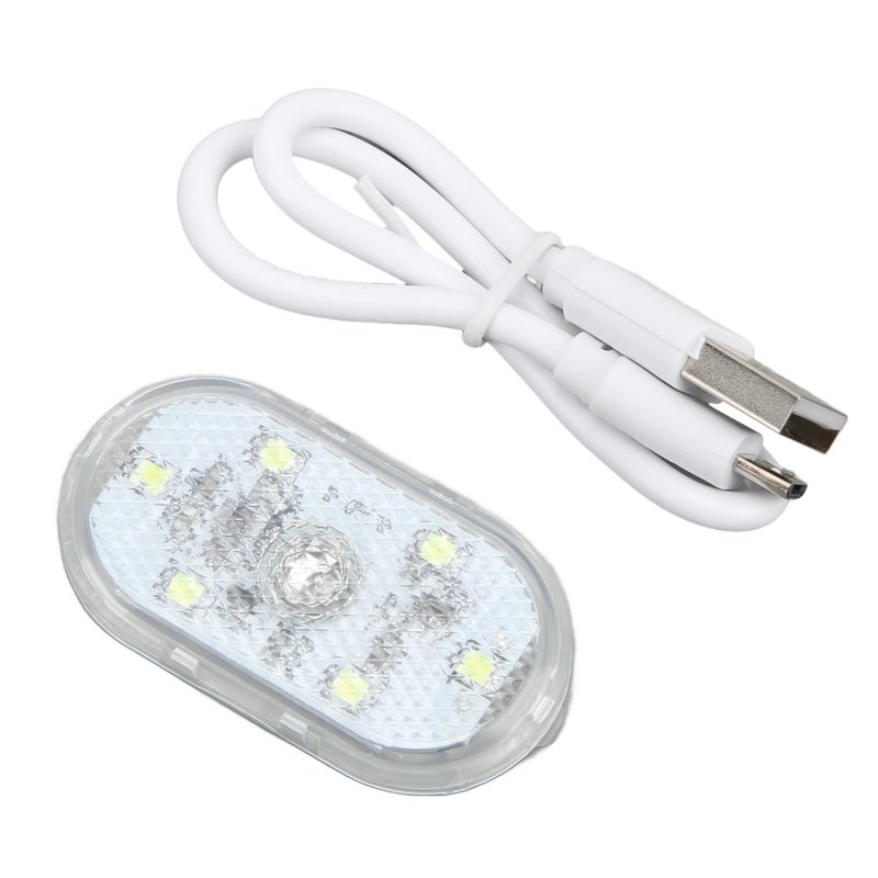 Led Car Light: Touch Type, Built in 3.7V 120MAH Lithium Battery, Low Power Consumption, Eye Protection, Abs & Metal Material, Mini Atmosphere Light - Multi Functional, Usb Mood Light for Automobile In - Image 5