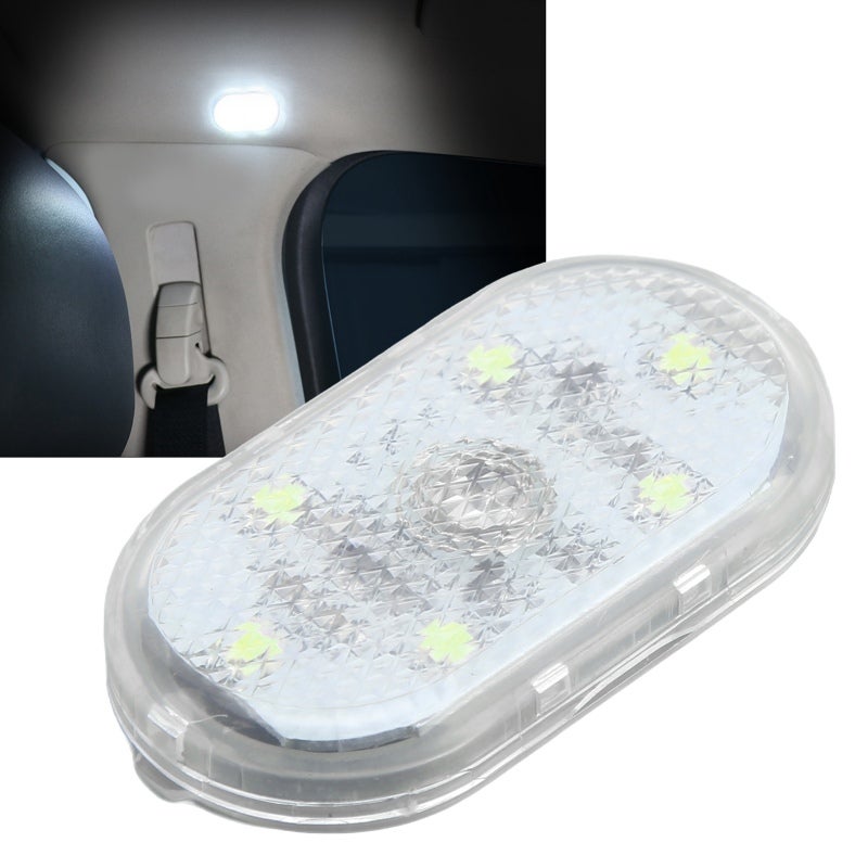Led Car Light: Touch Type, Built in 3.7V 120MAH Lithium Battery, Low Power Consumption, Eye Protection, Abs & Metal Material, Mini Atmosphere Light - Multi Functional, Usb Mood Light for Automobile In - Image 1