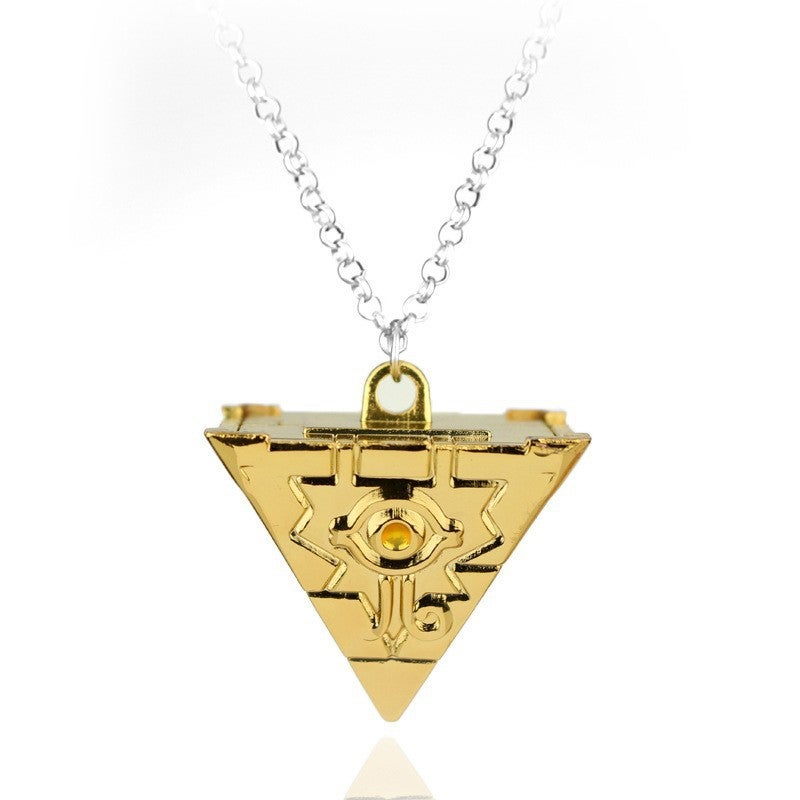 HC Yu-Gi-Oh! Metal Horus Eye Scepter Wisdom Wheel Building Blocks Pyramid Necklace Keychain - Image 1