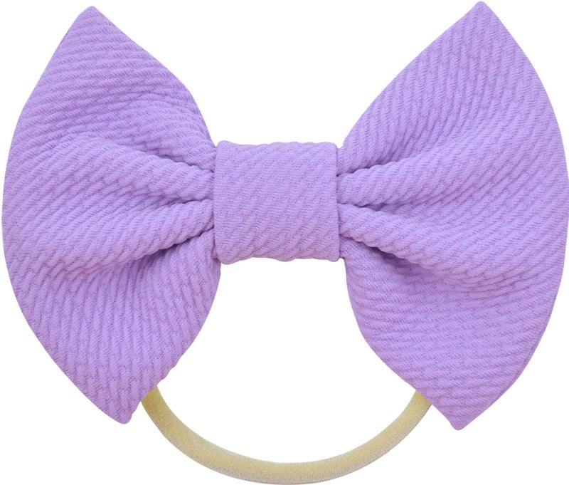 Toptim Baby Girl's Headbands and Bows for Newborn Infant Toddler Photographic Accessories (4.1“ Bows) - Image 3