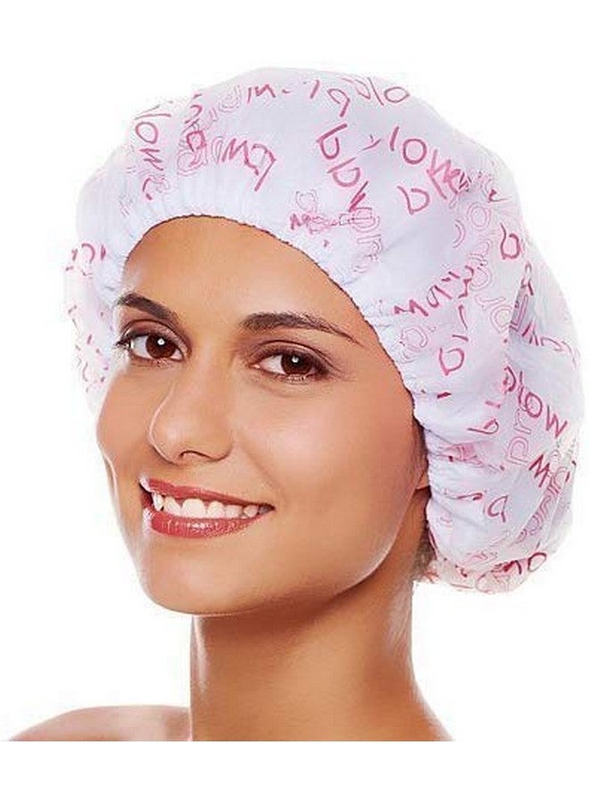 RIVUGJA Shower Cap for Women, Reusable Waterproof Elastic Eva Free-Size Bathroom Shower Caps - For Homes, Spas, Salons, Hair Treatment, Beauty Parlors - Image 2